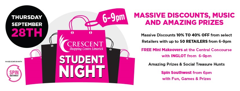 STUDENT NIGHT 2017 Crescent Shopping Centre